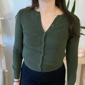 Banana Republic Olive Green Cardigan